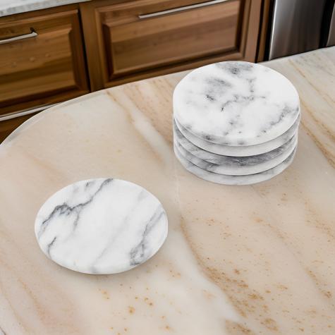 Marble Coaster Set of 5 - Perfect for Any Home Decor