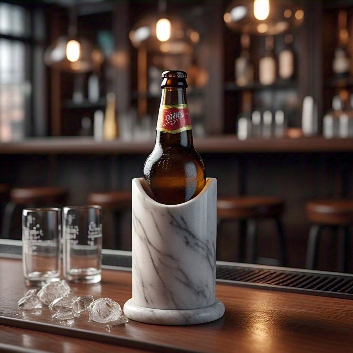 Stylish Marble Beer Holder