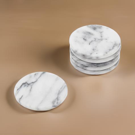 Elegant Marble Coaster Set of 5 - Perfect for Any Home Decor