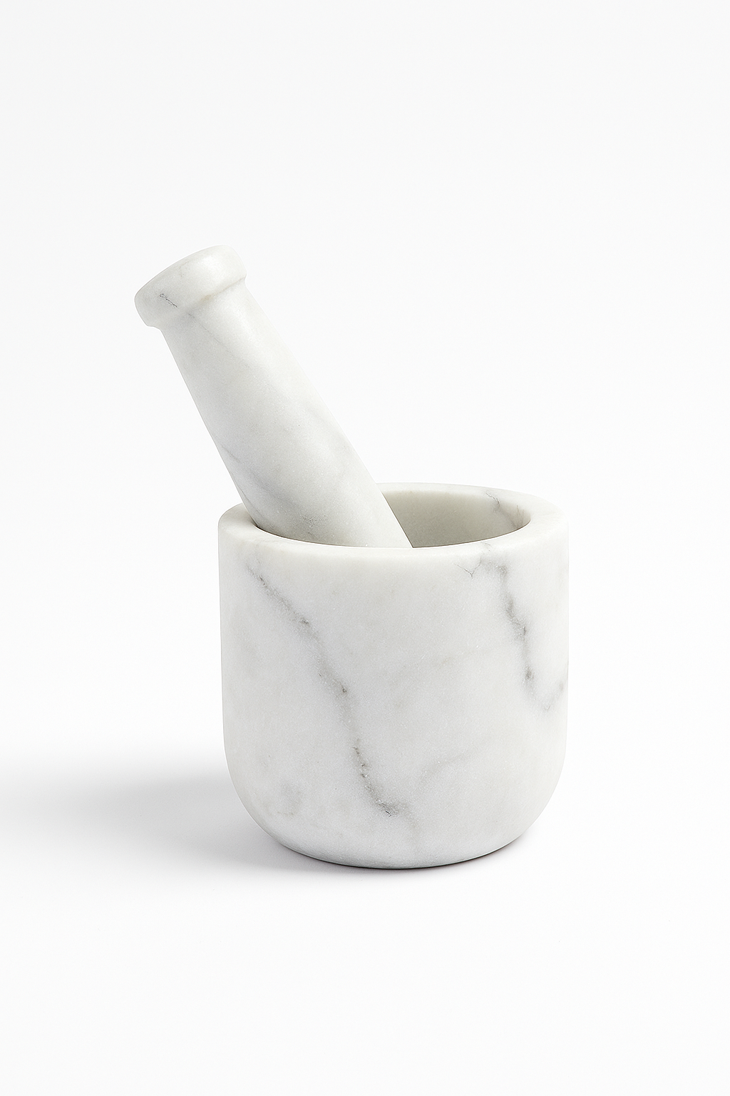 Premium Marble Mortar and Pestle Set for Herbs and Spices - 500g