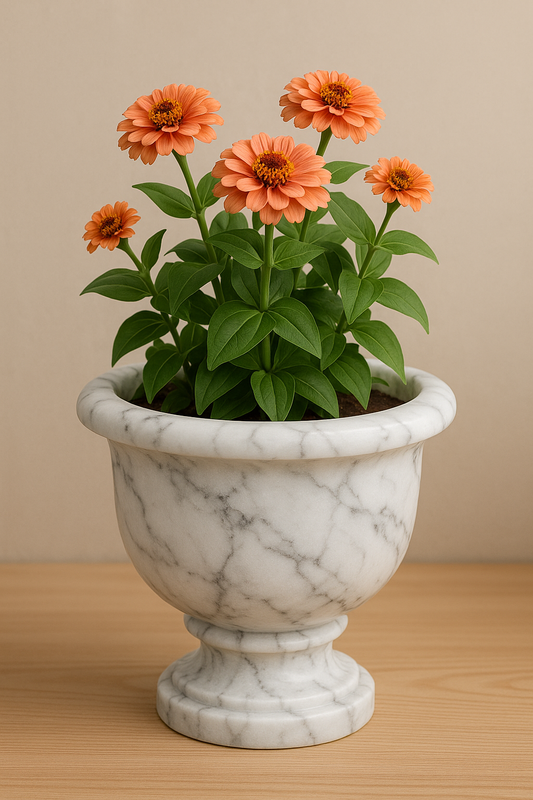 Marble Flower Pot – Elegant Home Decor