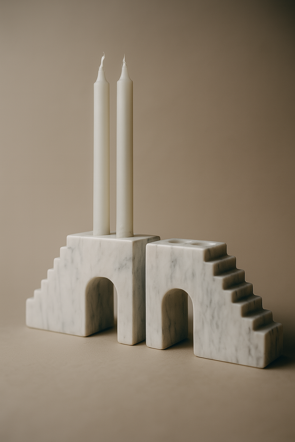 Stairway Arch Marble Candle Holder