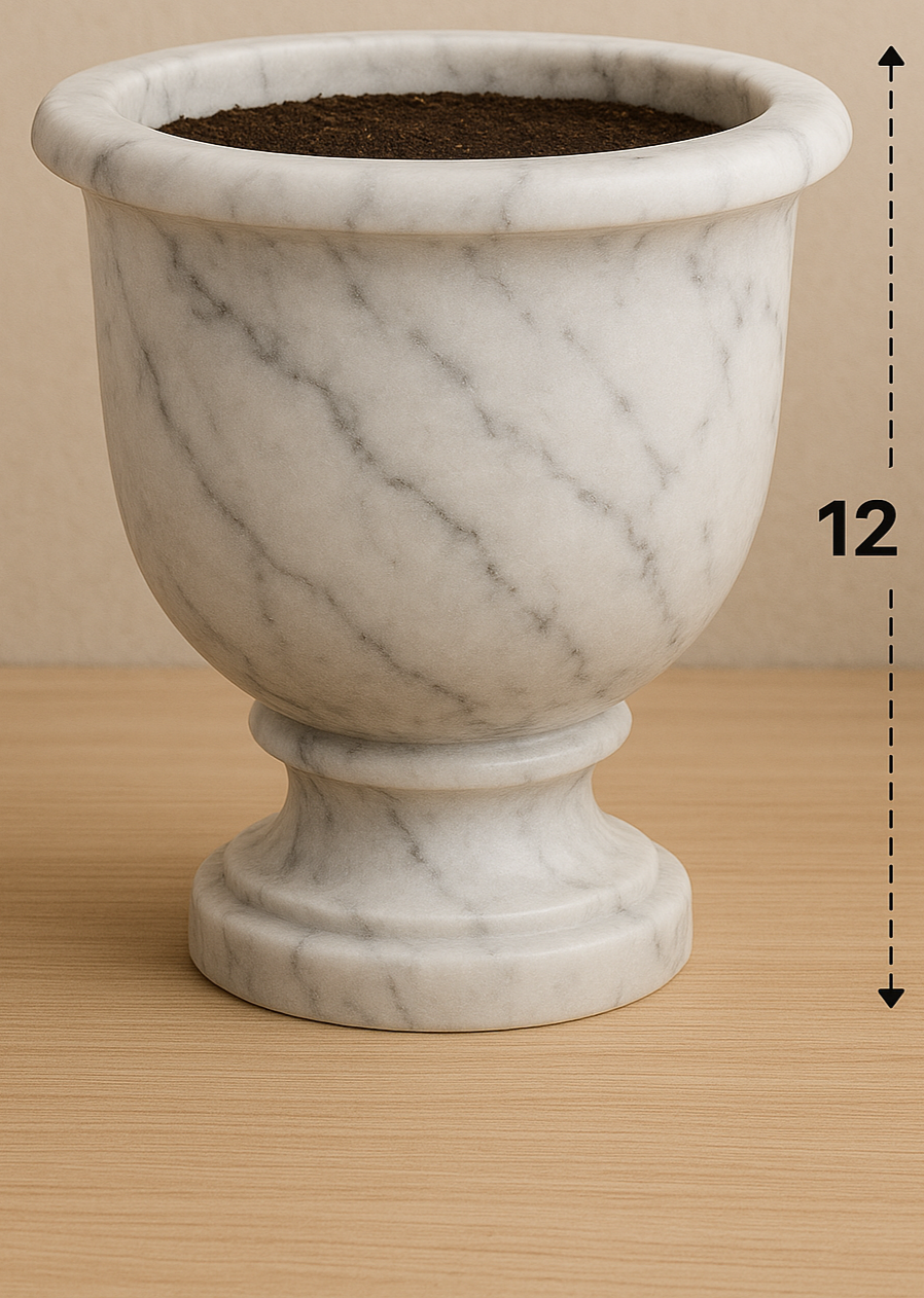 Marble Flower Pot – Elegant Home Decor