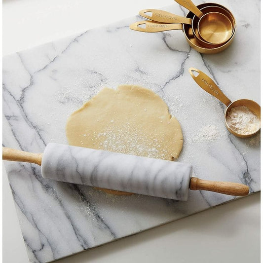 Luxurious Marble Roti Roller and Board Set