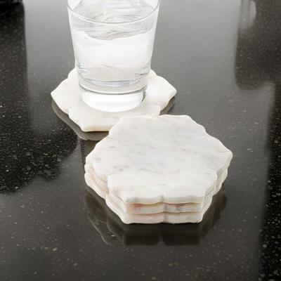 Star-Shaped Marble Coaster Set (Set of 4)