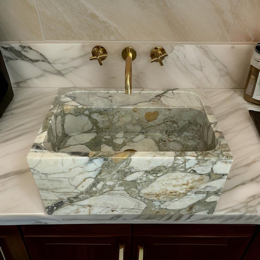 Exquisite Marble Wash Basin | Elegant Bathroom Addition