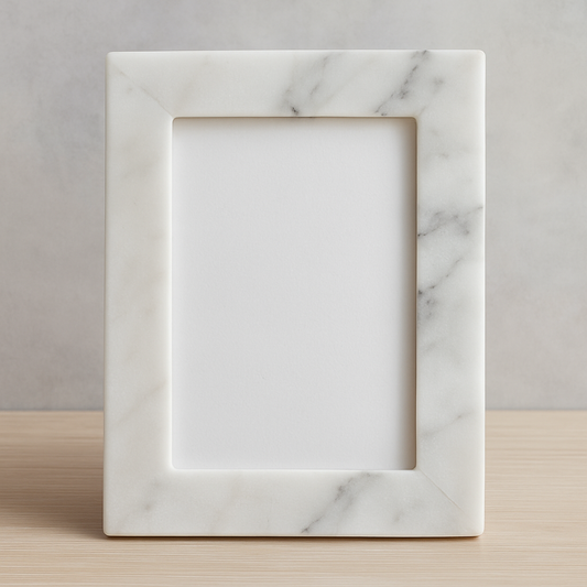 Handcrafted Marble Photo Frame – 5x7 Inch Elegant Home Decor