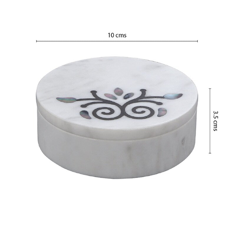 Marble Inlay Jewellery Box
