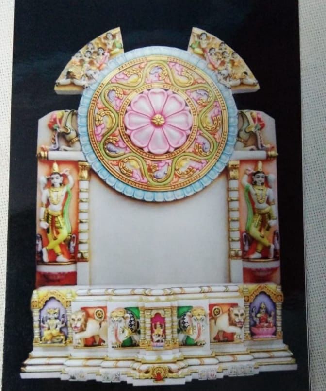 Jain Parikar in Makrana White Stone- 2 feet
