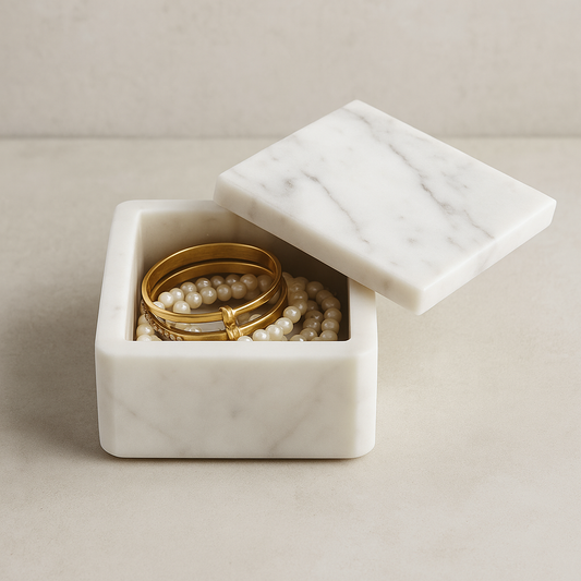 Makrana Marble Elegant Jewellery Box