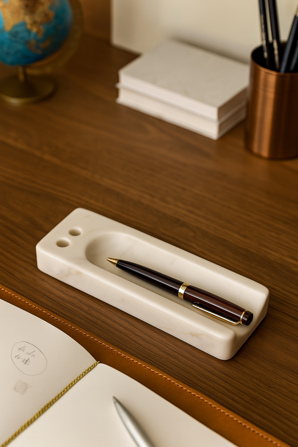 1 Premium Marble Pen Holder