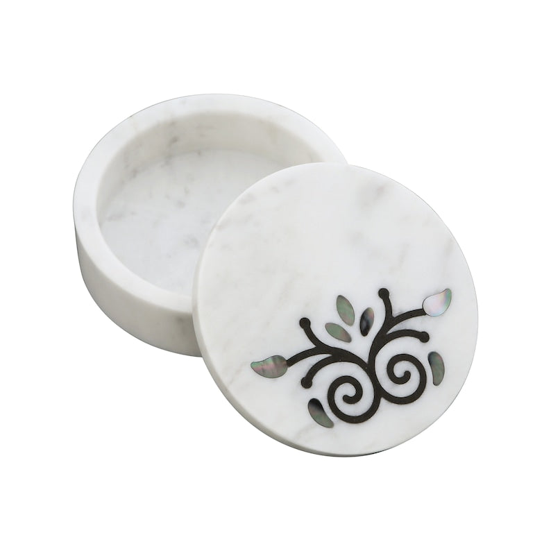 Marble Inlay Jewellery Box