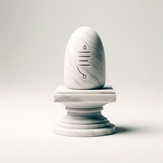 Elegant Simplicity: Handcrafted Black Marble Shivling